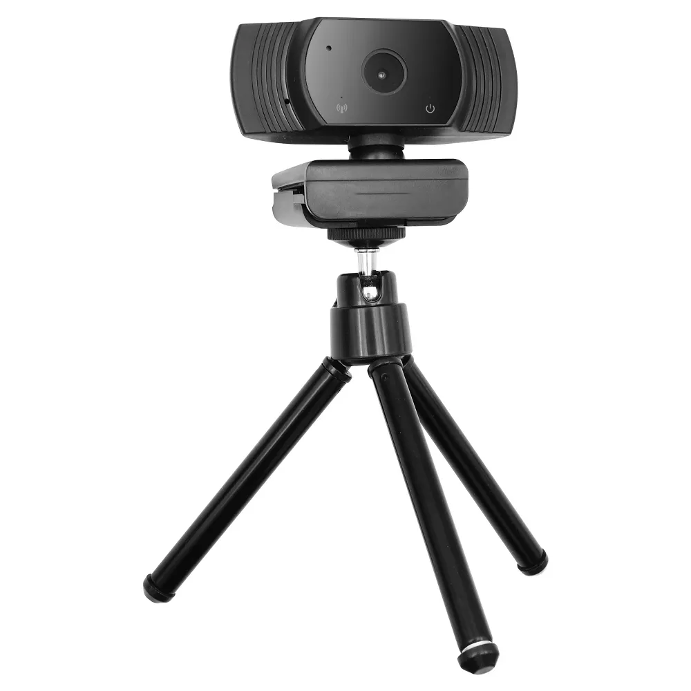 1080P 30FPS Wide Angle Webcam with Tripod and Mic
